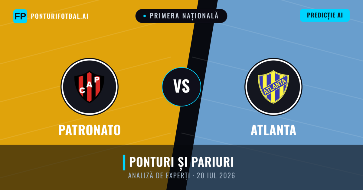 Patronato vs Atlanta — pronostic și avancronică meci