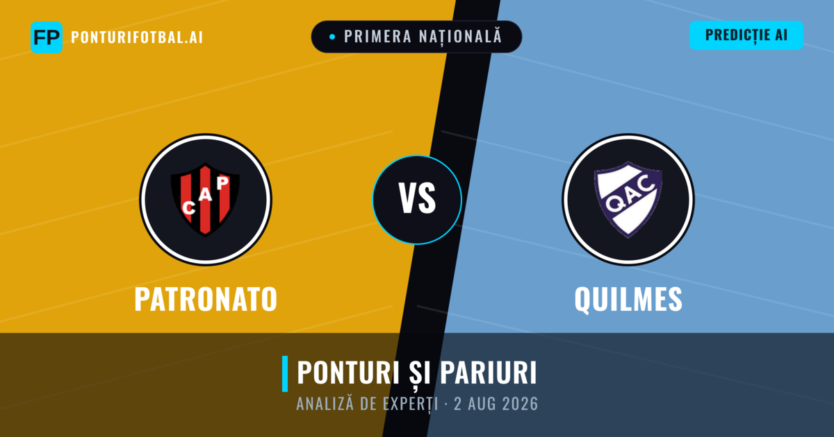 Patronato vs Quilmes — pronostic și avancronică meci