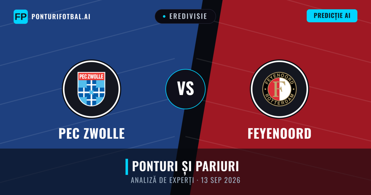 PEC Zwolle vs Feyenoord — pronostic și avancronică meci