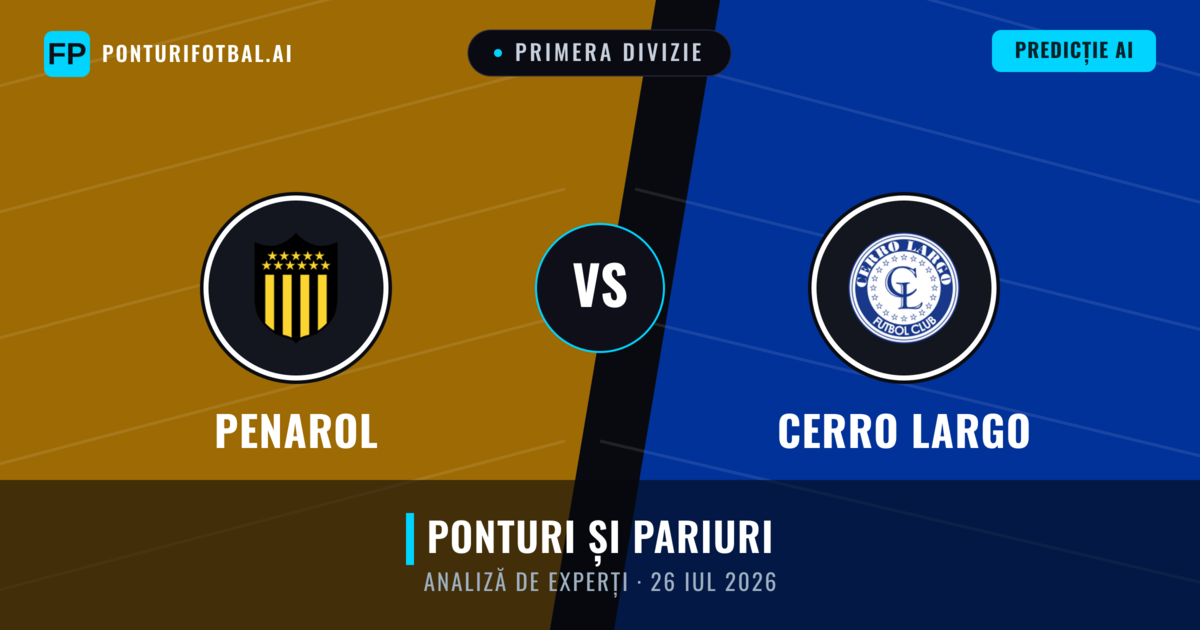 Penarol vs Cerro Largo — pronostic și avancronică meci