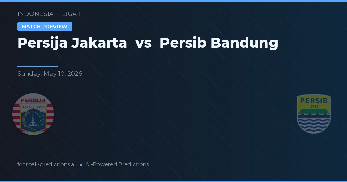 Persija Jakarta vs Persib Bandung — pronostic și avancronică meci