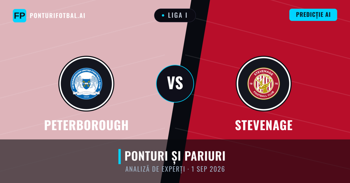 Peterborough vs Stevenage — pronostic și avancronică meci