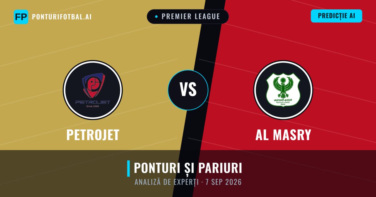 Petrojet vs Al Masry — pronostic și avancronică meci