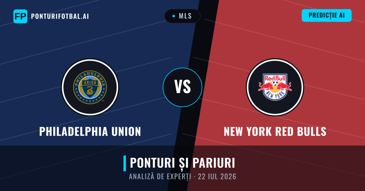 Philadelphia Union vs New York Red Bulls — pronostic și avancronică meci