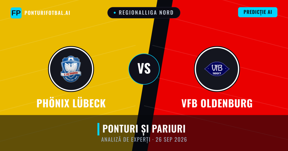 Phönix Lübeck vs VfB Oldenburg — pronostic și avancronică meci