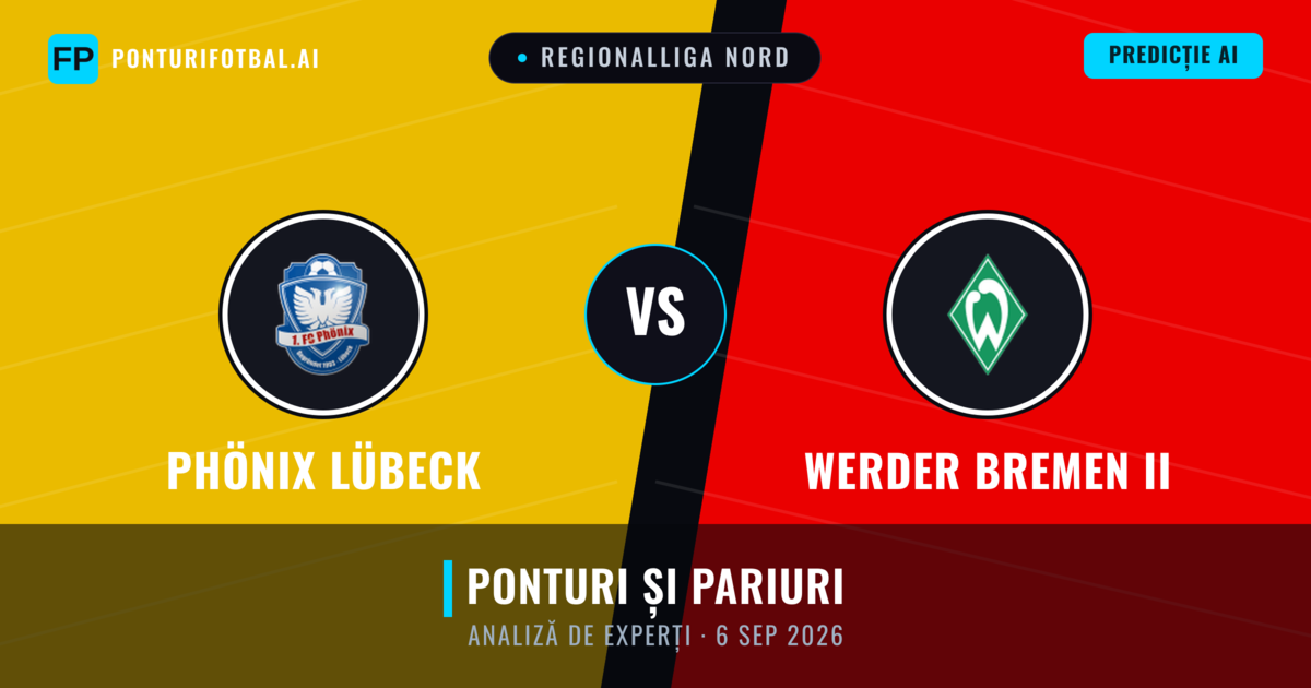 Werder Bremen II vs Phönix Lübeck — pronostic și avancronică meci
