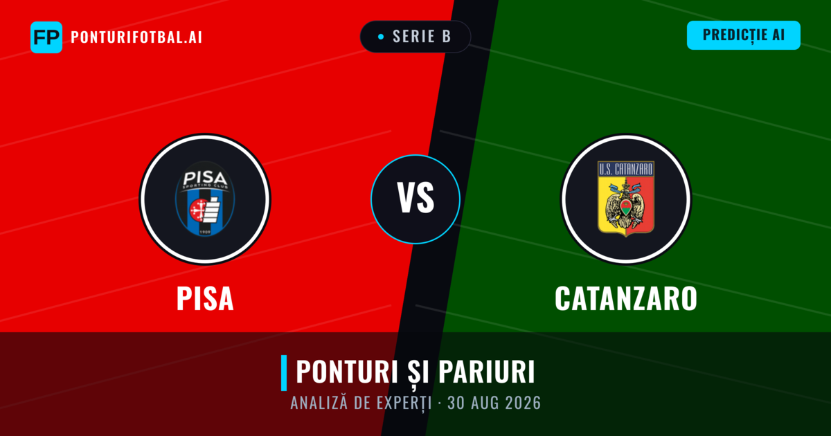 Pisa vs Catanzaro — pronostic și avancronică meci