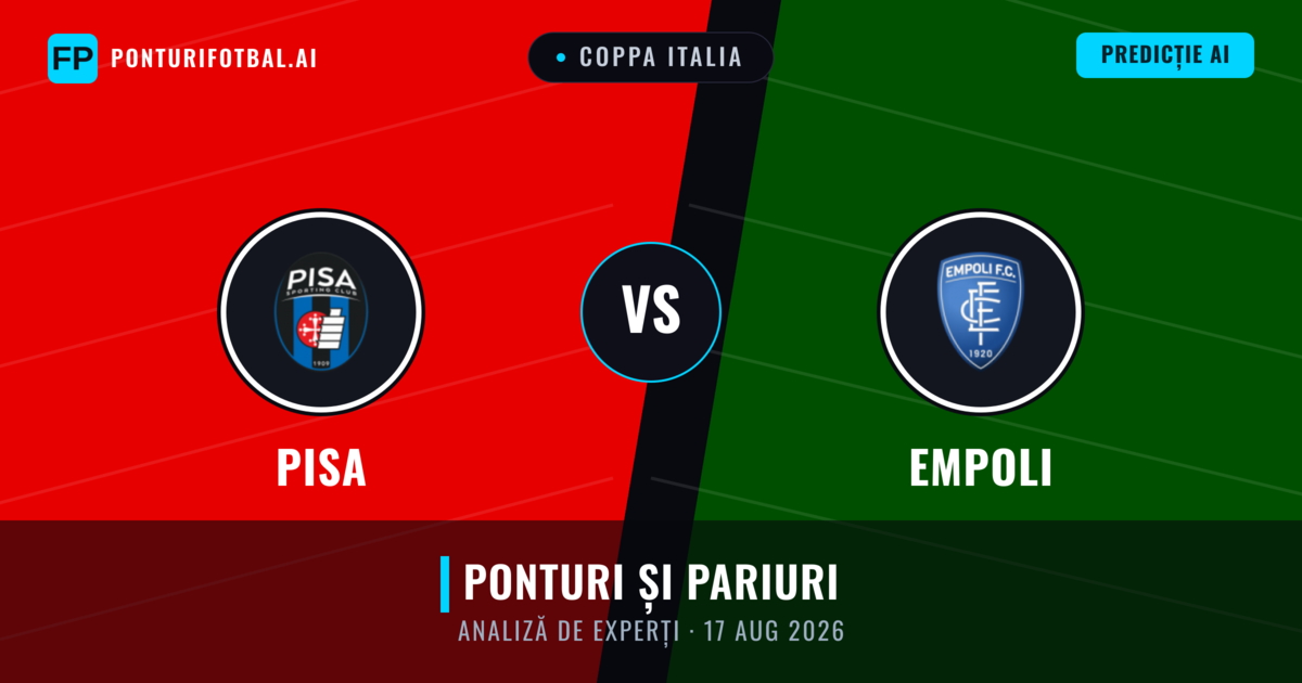 Pisa vs Empoli — pronostic și avancronică meci