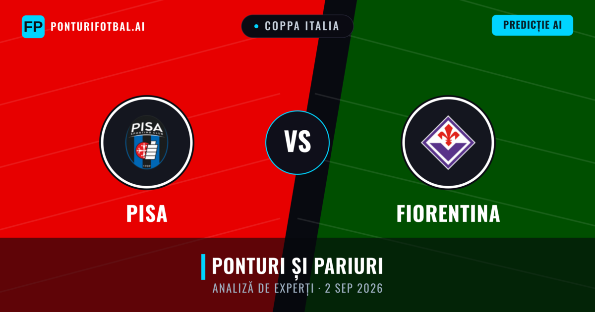 Fiorentina vs Pisa — pronostic și avancronică meci
