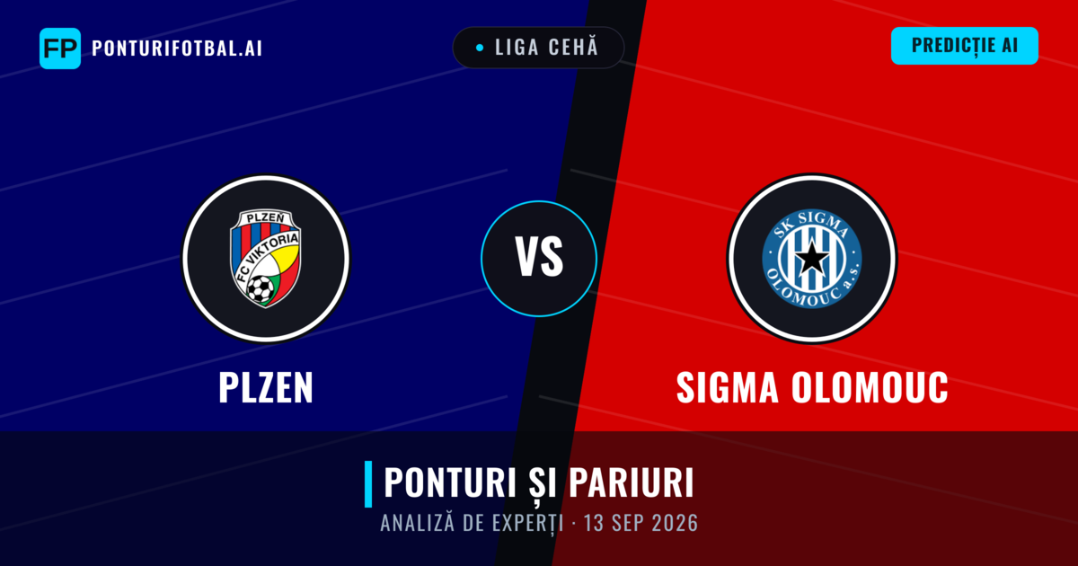 Plzen vs Sigma Olomouc — pronostic și avancronică meci