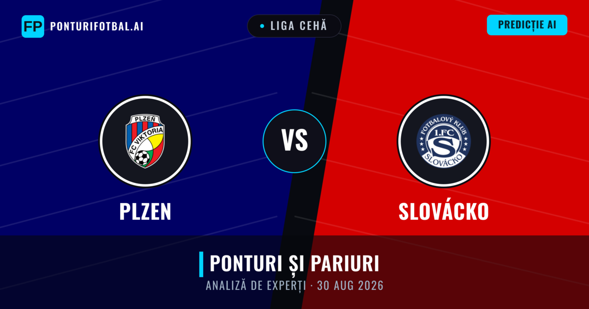 Plzen vs Slovácko — pronostic și avancronică meci