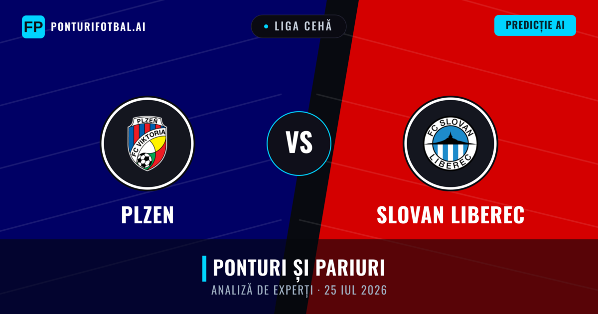 Plzen vs Slovan Liberec — pronostic și avancronică meci