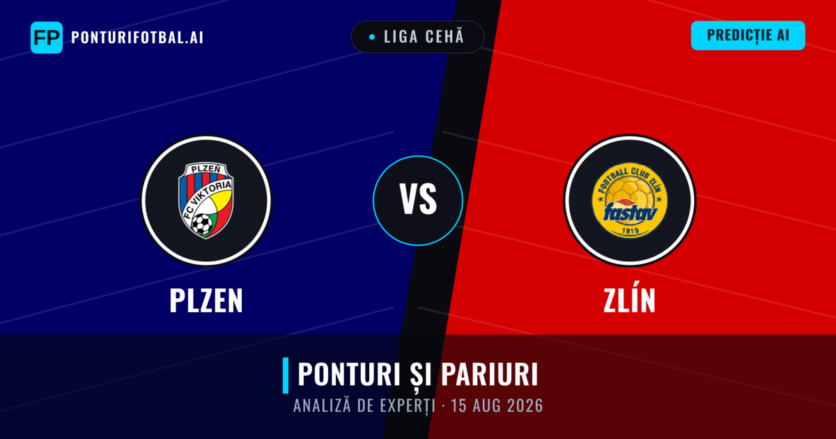 Plzen vs Zlín — pronostic și avancronică meci