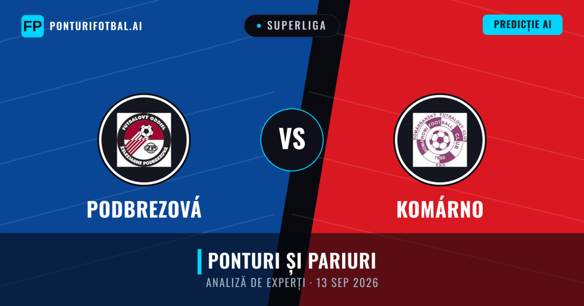 Podbrezová vs Komárno — pronostic și avancronică meci
