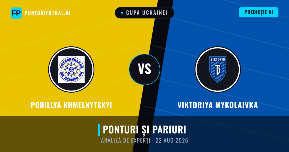 Podillya Khmelnytskyi vs Viktoriya Mykolaivka — pronostic și avancronică meci