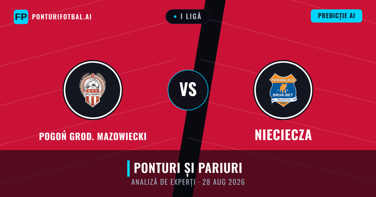 Pogoń Grod. Mazowiecki vs Nieciecza — pronostic și avancronică meci