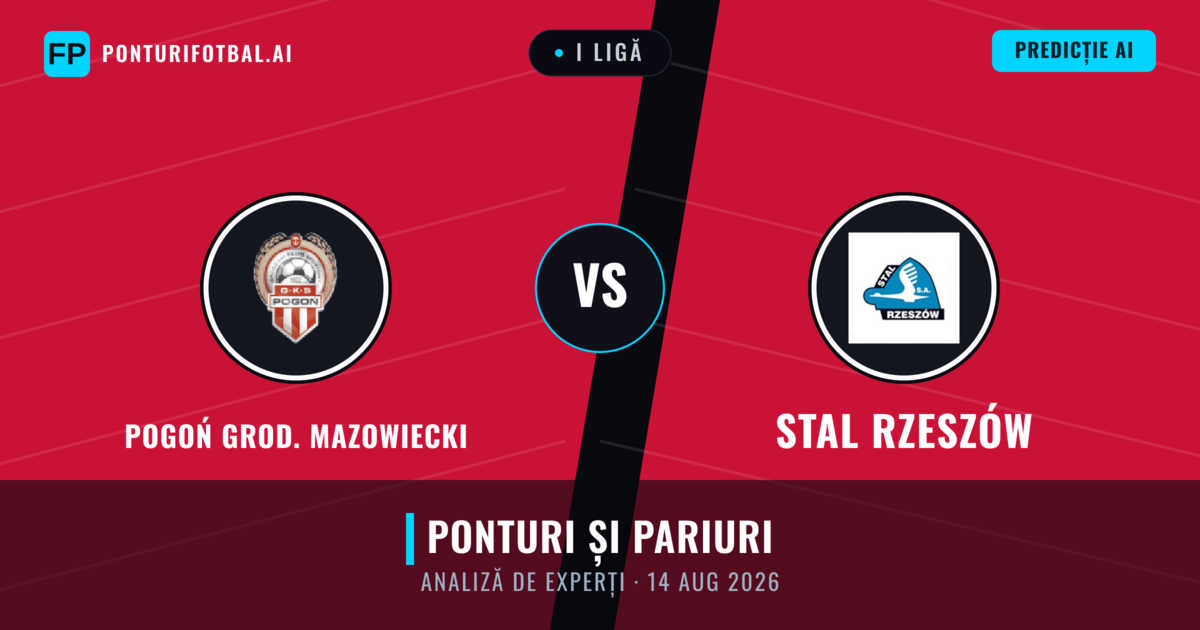 Pogoń Grod. Mazowiecki vs Stal Rzeszów — pronostic și avancronică meci