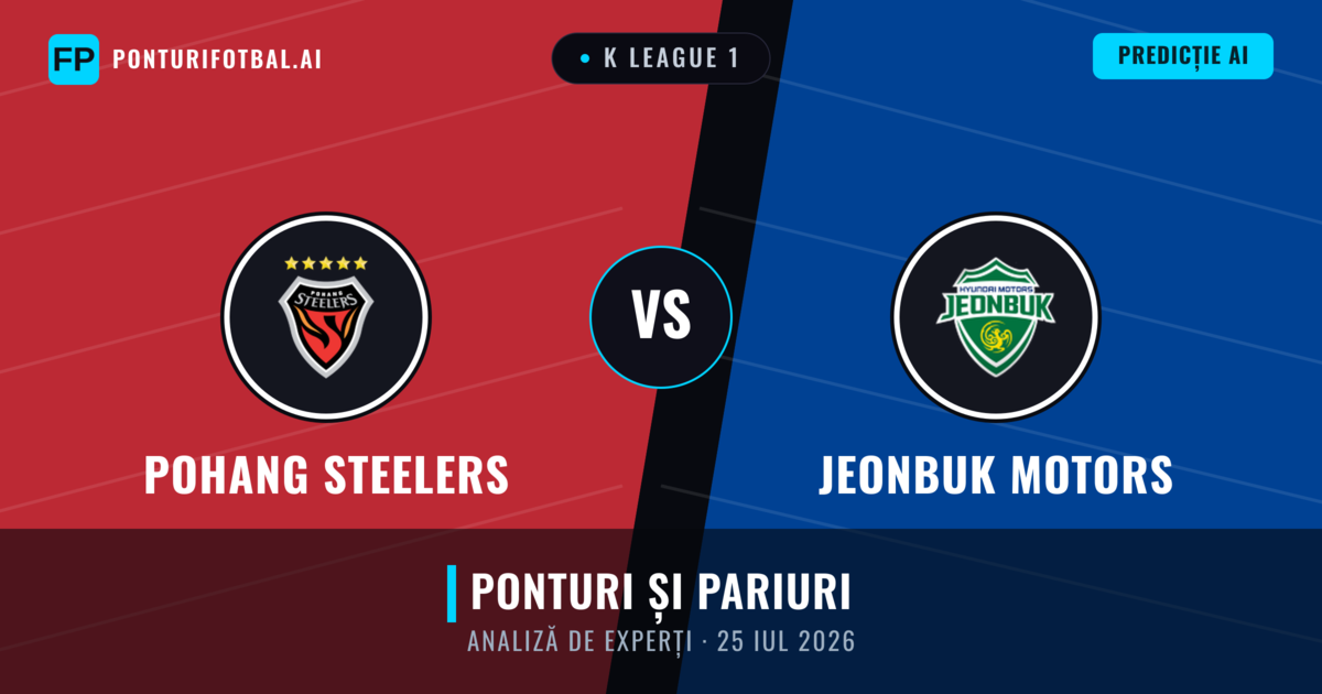 Pohang Steelers vs Jeonbuk Motors — pronostic și avancronică meci