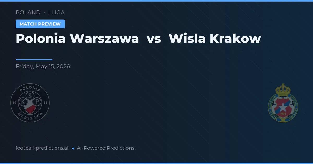Polonia Varșovia vs Wisła Kraków — pronostic și avancronică meci