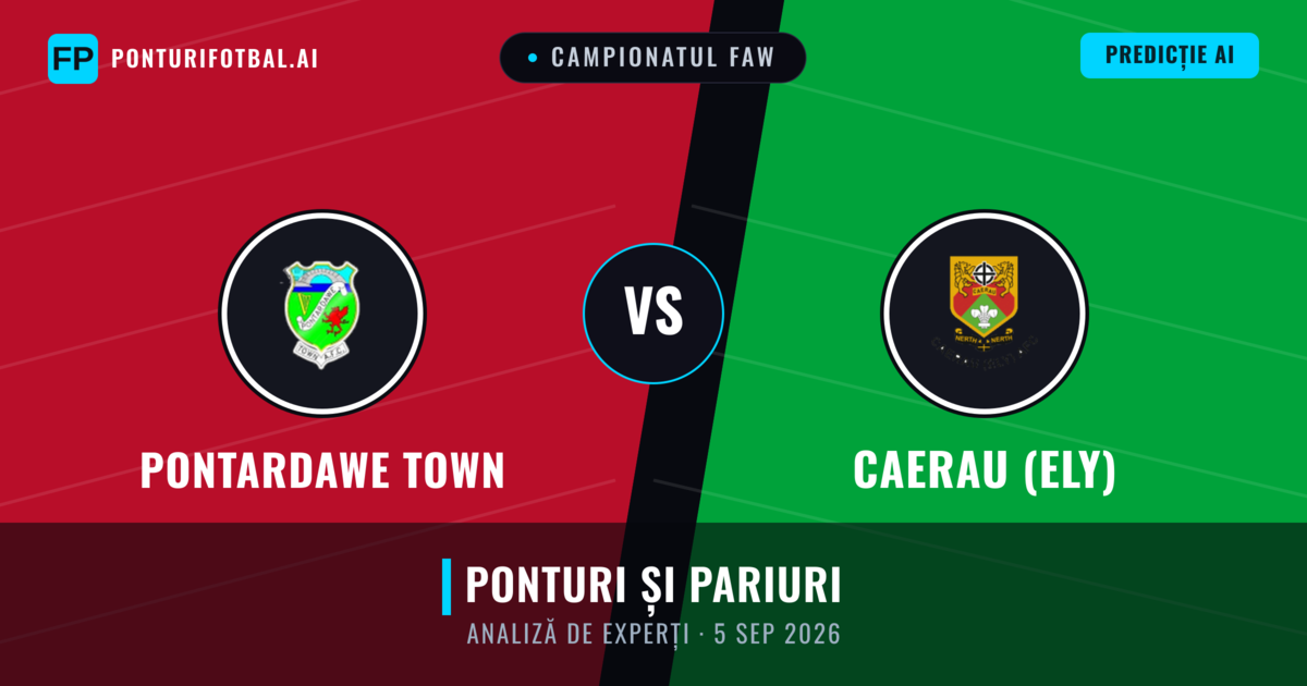 Pontardawe Town vs Caerau (Ely) — pronostic și avancronică meci