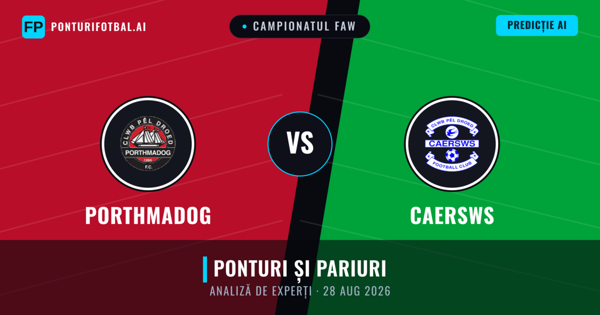 Porthmadog vs Caersws — pronostic și avancronică meci