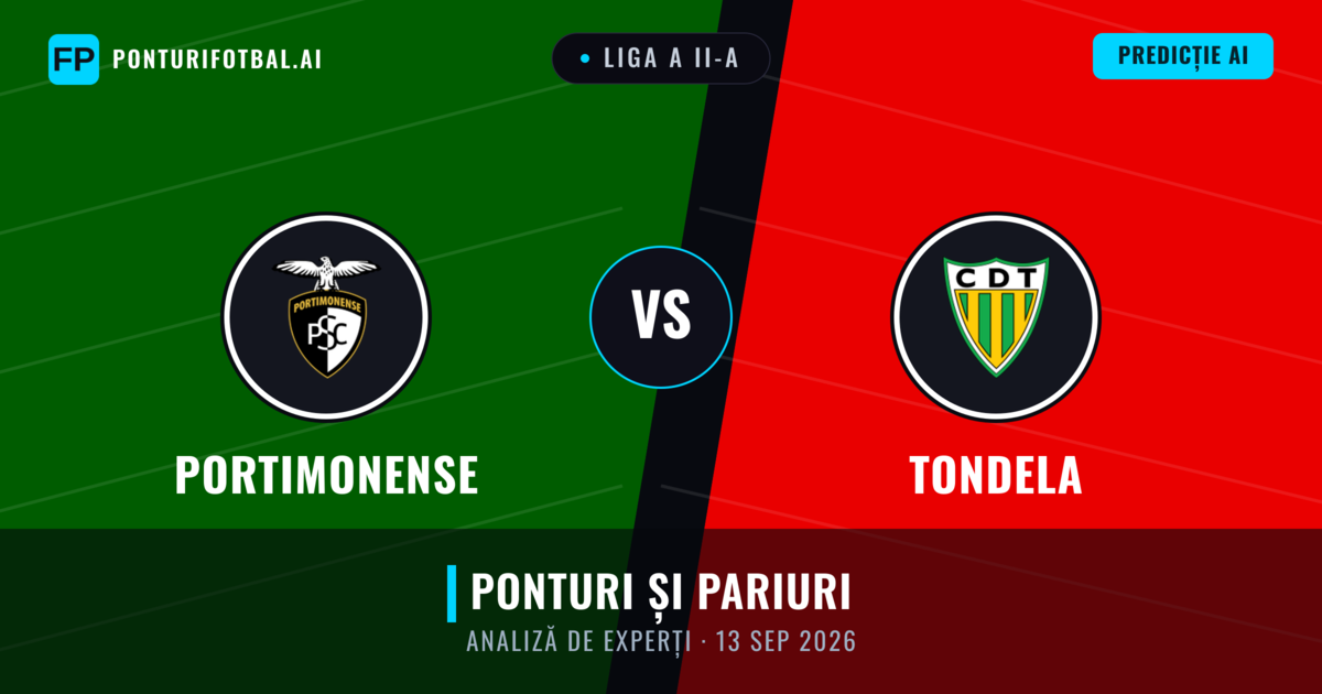 Portimonense vs Tondela — pronostic și avancronică meci