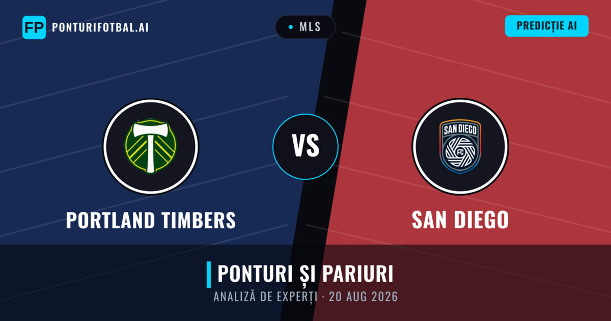 Portland Timbers vs San Diego — pronostic și avancronică meci