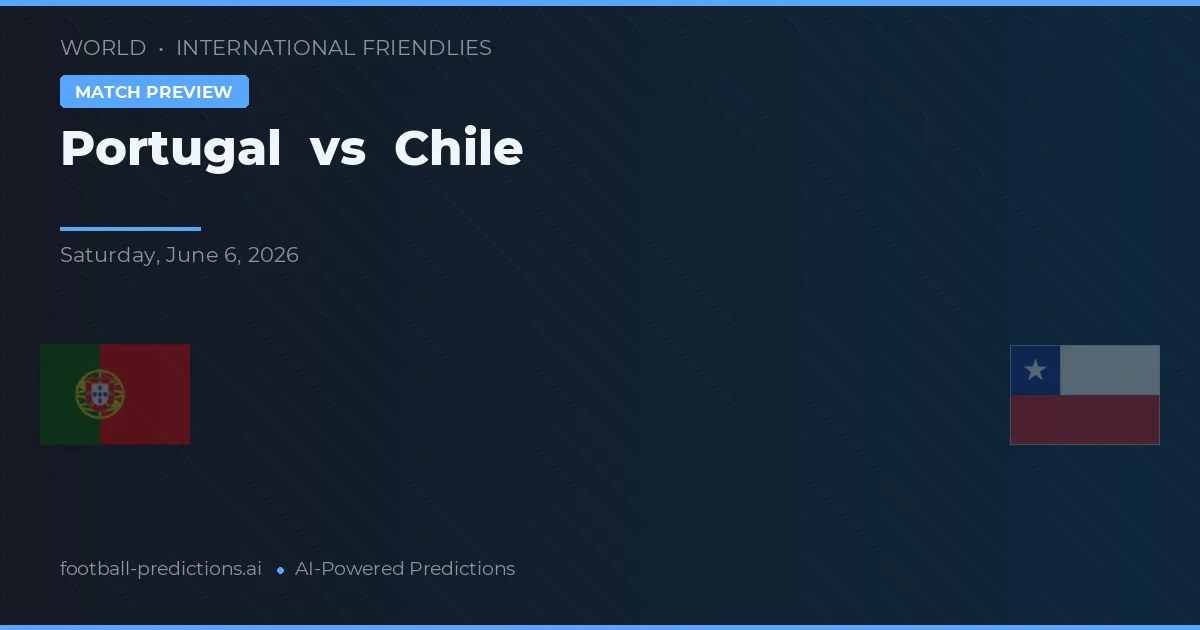 Portugalia vs Chile — pronostic și avancronică meci