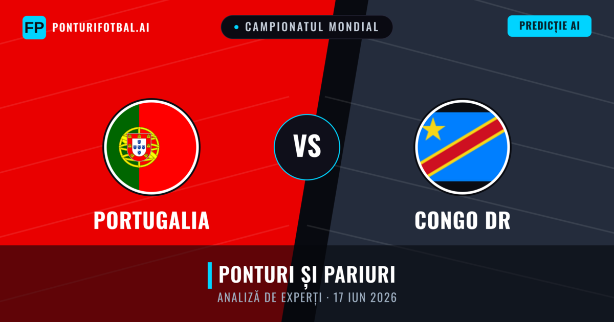 Portugalia vs Congo DR — pronostic și avancronică meci
