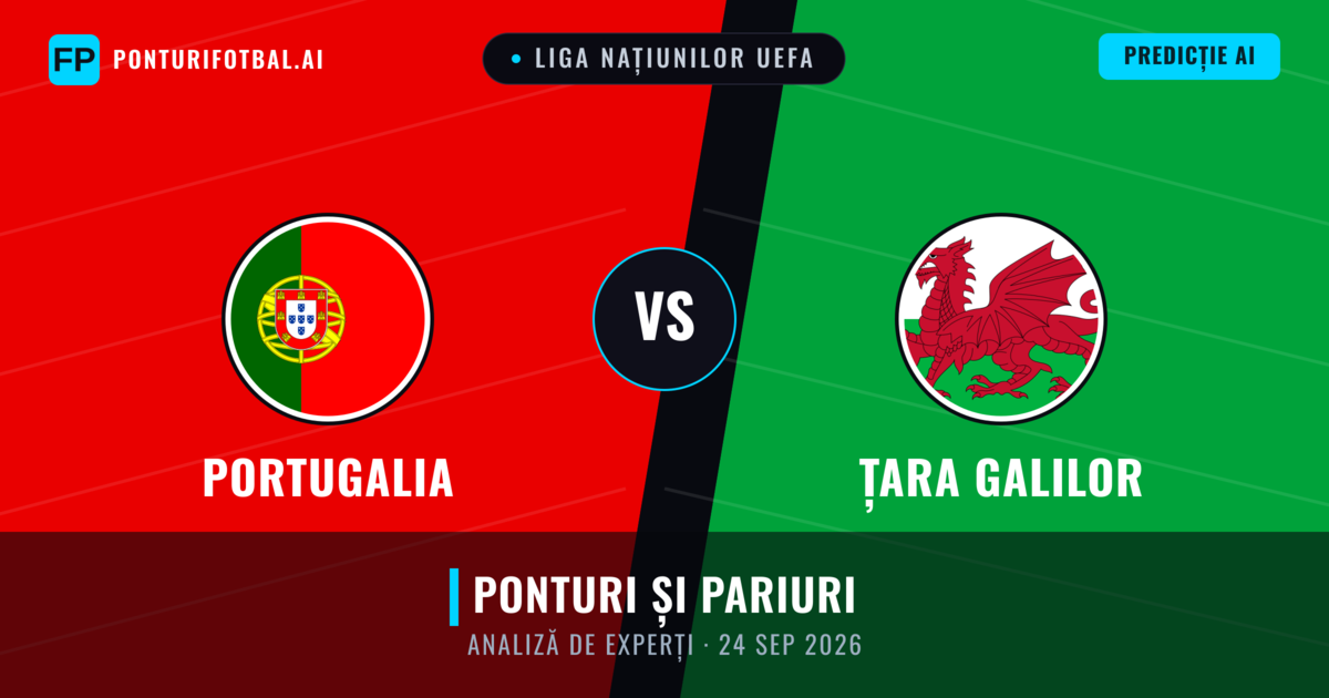 Portugalia vs Țara Galilor — pronostic și avancronică meci