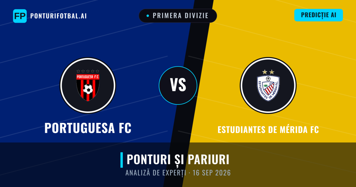 Portuguesa FC vs Estudiantes de Mérida FC — pronostic și avancronică meci