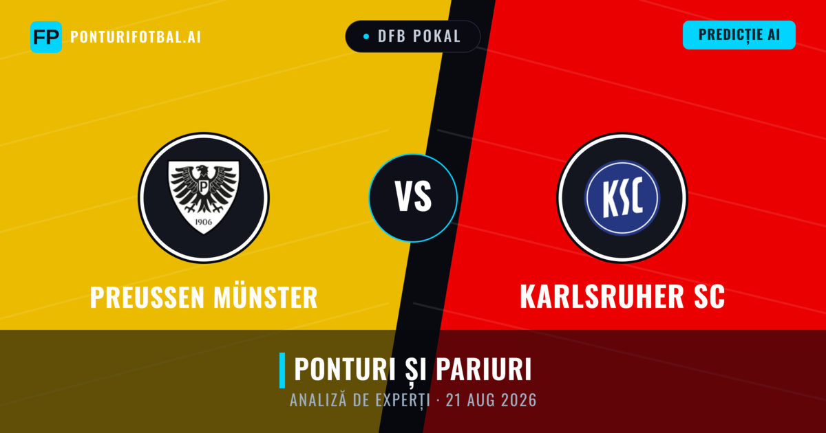 Preußen Münster vs Karlsruher SC — pronostic și avancronică meci