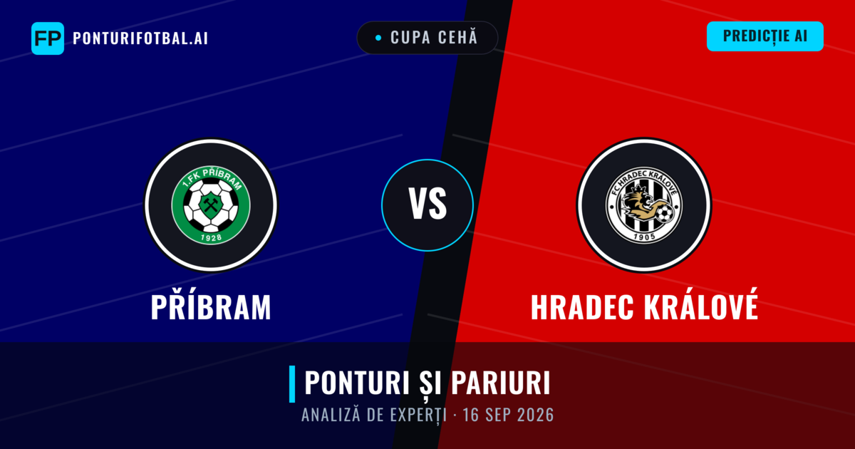Příbram vs Hradec Králové — pronostic și avancronică meci