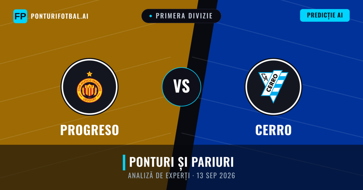 Progreso vs Cerro — pronostic și avancronică meci