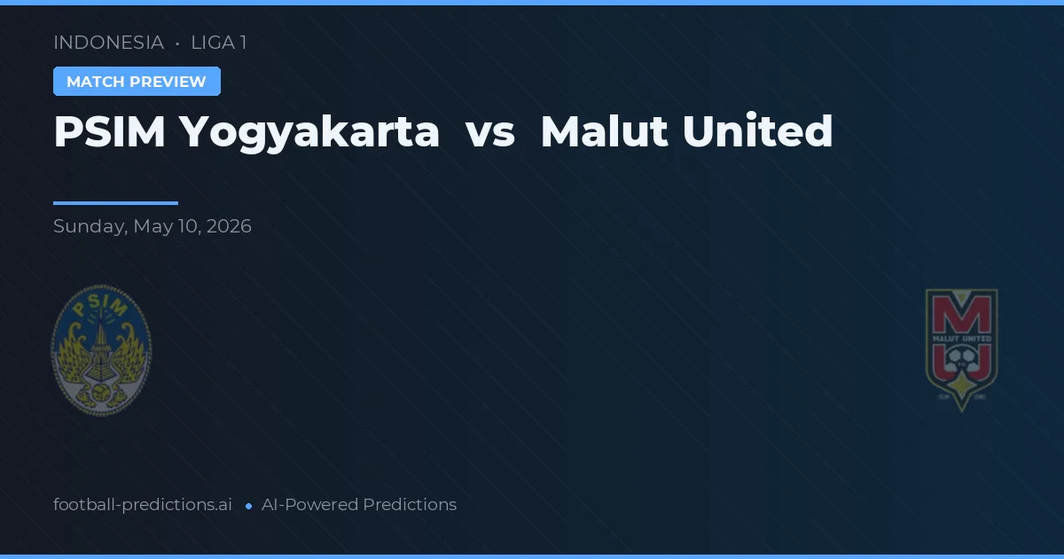 PSIM Yogyakarta vs Malut United — pronostic și avancronică meci
