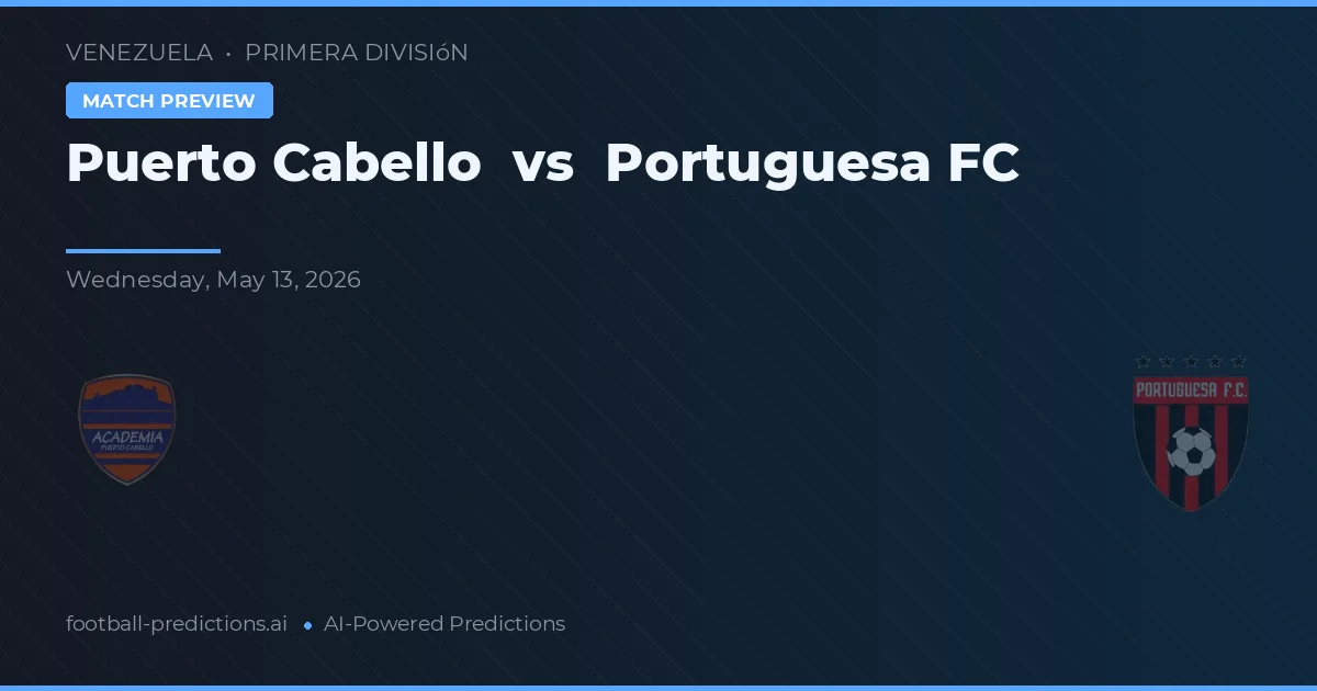 Puerto Cabello vs Portuguesa FC — pronostic și avancronică meci