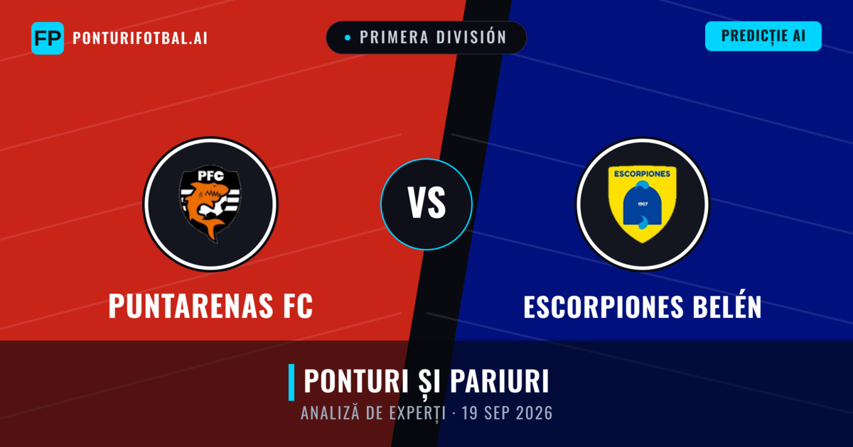 Puntarenas FC vs Escorpiones Belén — pronostic și avancronică meci