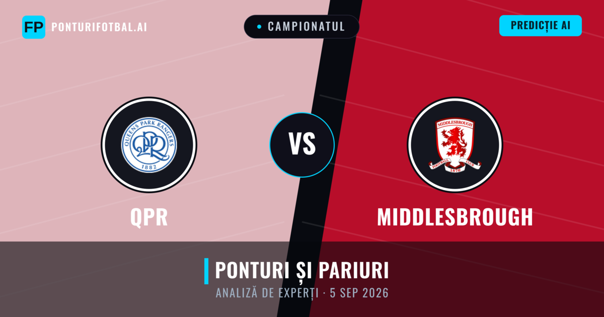 QPR vs Middlesbrough — pronostic și avancronică meci