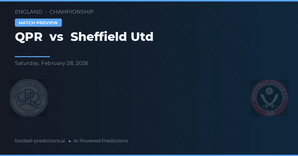 QPR vs Sheffield United — pronostic și avancronică meci