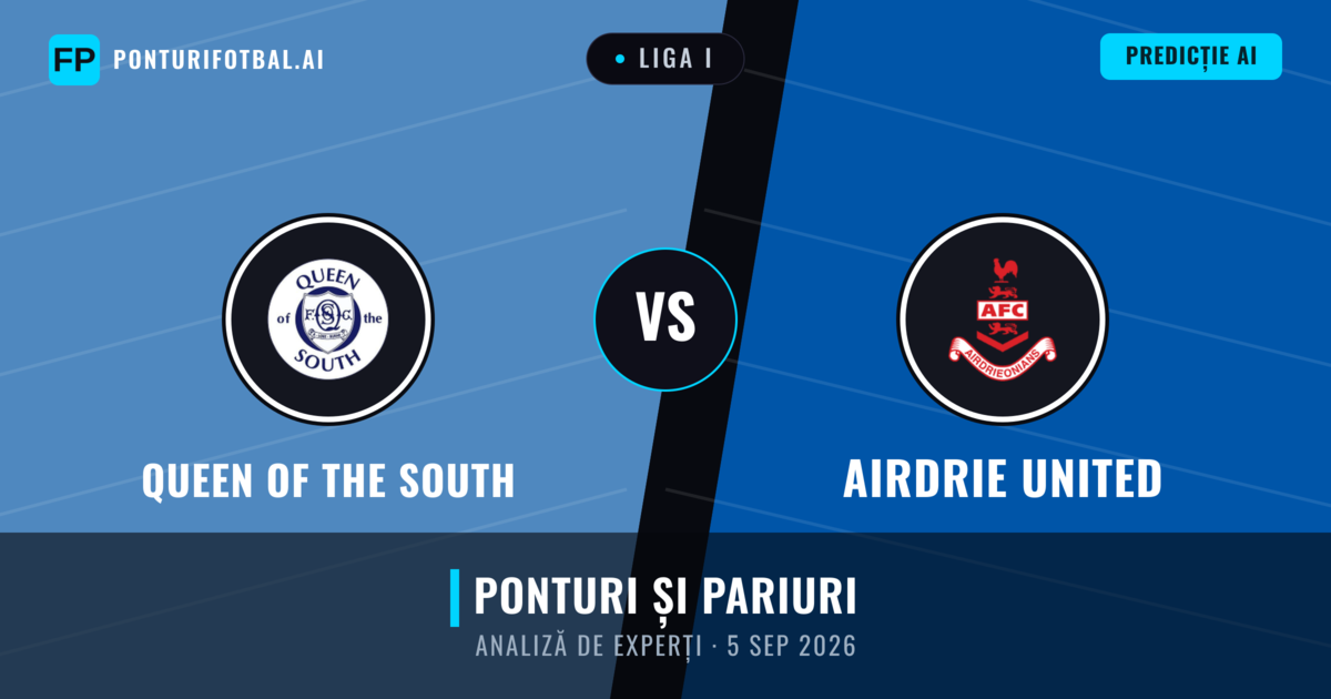 Queen of the South vs Airdrie United — pronostic și avancronică meci