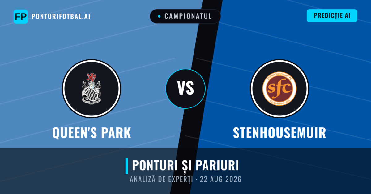 Queen's Park vs Stenhousemuir — pronostic și avancronică meci