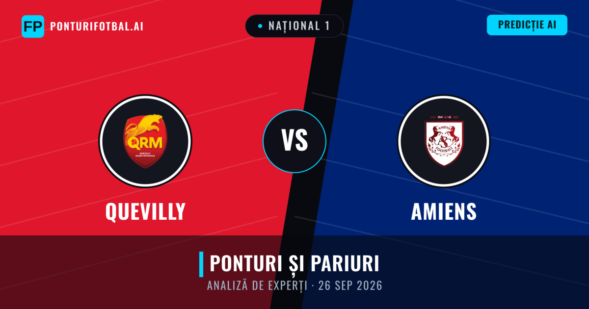 Quevilly vs Amiens — pronostic și avancronică meci
