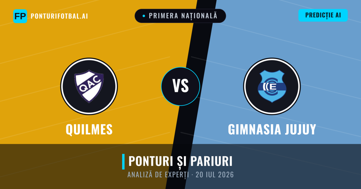 Quilmes vs Gimnasia Jujuy — pronostic și avancronică meci