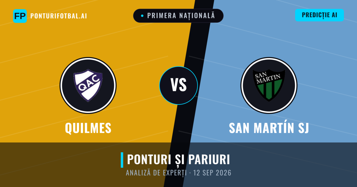 Quilmes vs San Martín SJ — pronostic și avancronică meci