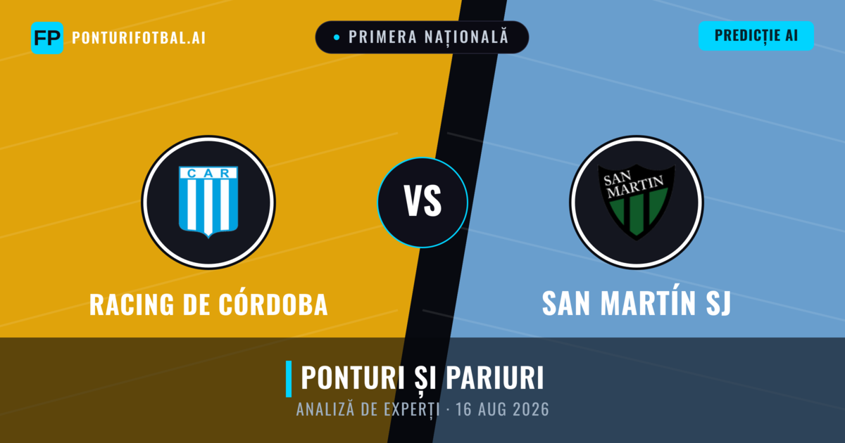 Racing de Córdoba vs San Martín SJ — pronostic și avancronică meci
