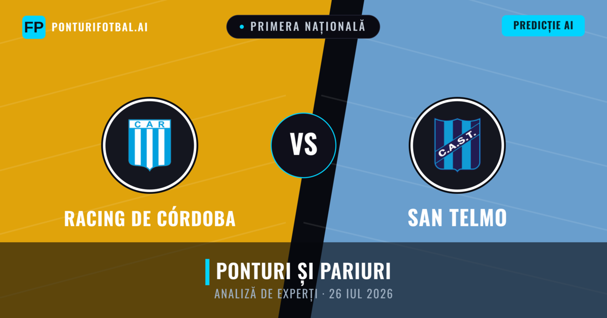 Racing de Córdoba vs San Telmo — pronostic și avancronică meci