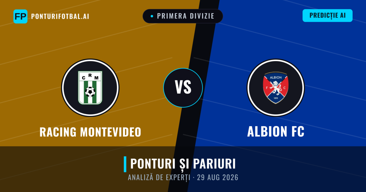 Racing Montevideo vs Albion FC — pronostic și avancronică meci