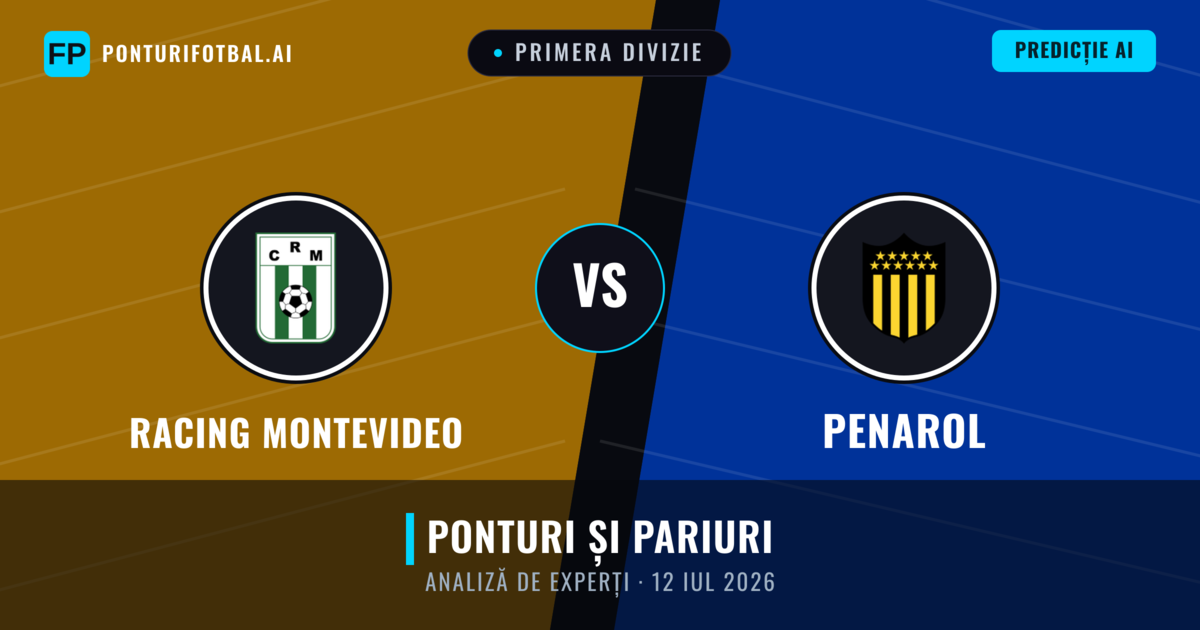 Racing Montevideo vs Penarol — pronostic și avancronică meci