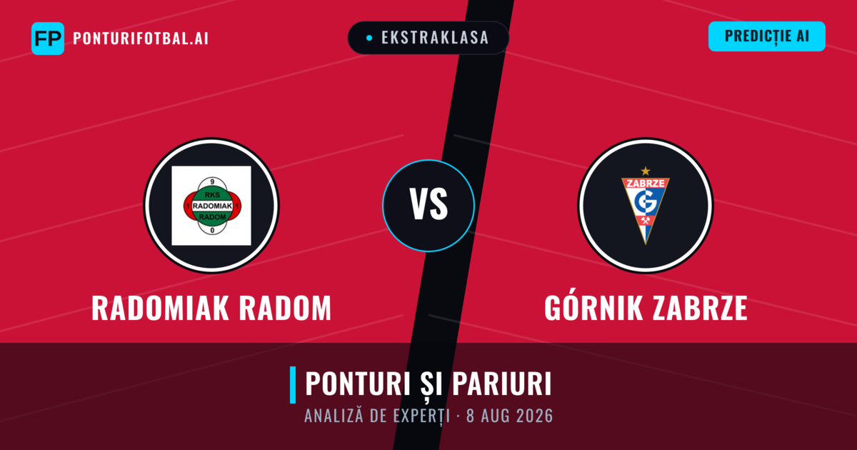 Radomiak Radom vs Górnik Zabrze — pronostic și avancronică meci