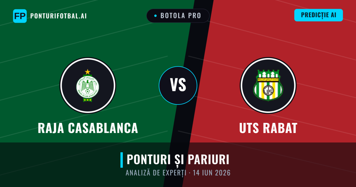 Raja Casablanca vs UTS Rabat — pronostic și avancronică meci